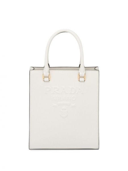 Shoppingbag Prada hvit