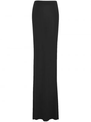 Asymetrická dlhá sukňa Saint Laurent čierna
