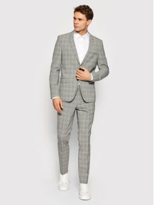 Hugo Oblek Arti/Hesten212 50463741 Šedá Extra Slim Fit