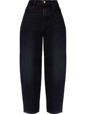 Straight leg jeans a vita alta Frame nero