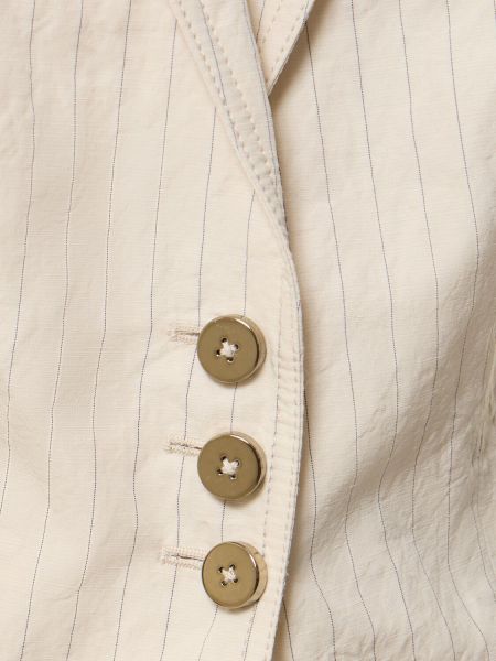 Mini vestido de algodón Giorgio Armani beige