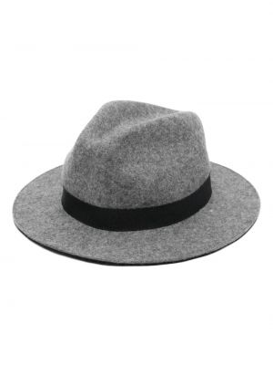 Relaxed вълнена шапка Emporio Armani сиво