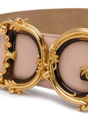 Cinturón con hebilla Dolce & Gabbana rosa