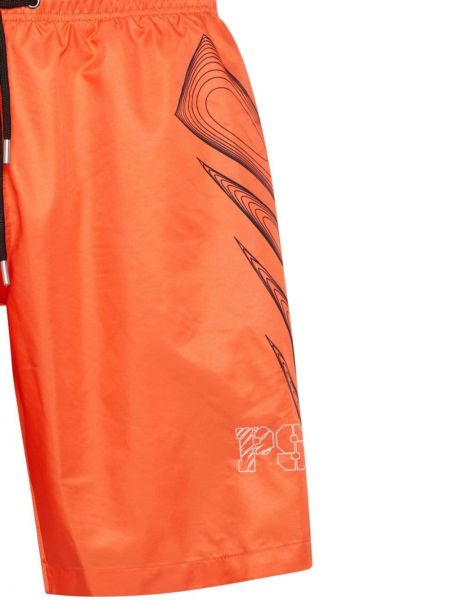 Shorts de sport à imprimé Plein Sport orange