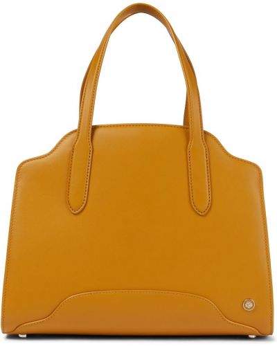 Кожени шопинг чанта Loro Piana оранжево