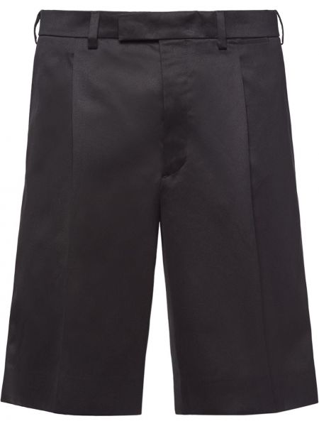 Плисирани chino панталони Prada черно