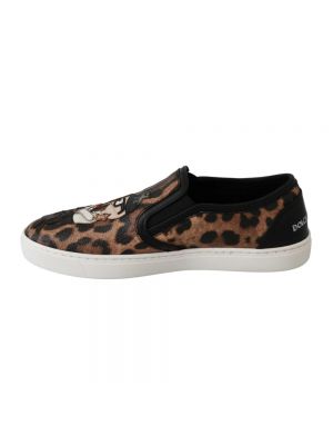 Loafers con estampado leopardo sin tacón Dolce & Gabbana marrón