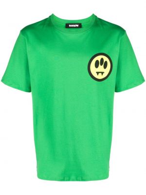 T-shirt di cotone con stampa Barrow verde