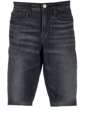Kratke jeans hlače Frame črna