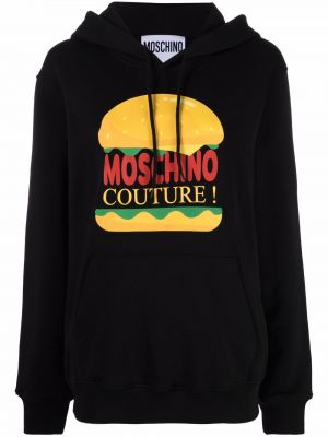 Hoodie Moschino svart