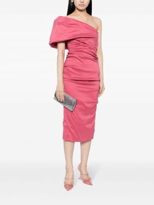 Asimetriškas vakarinė suknelė Rachel Gilbert rožinė