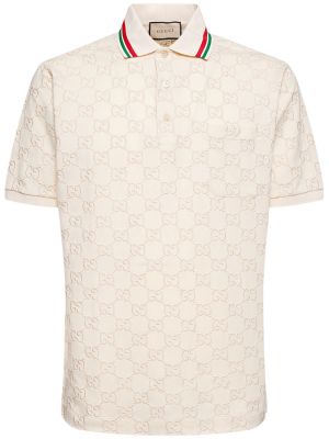 Medvilninis polo marškinėliai Gucci