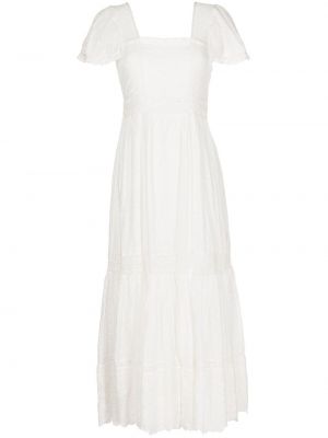 Sukienka bawełniana Loveshackfancy, biały