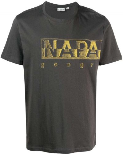 Camiseta con estampado Napapijri gris