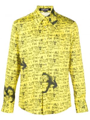 Camisa con estampado Sankuanz amarillo