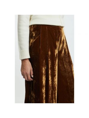 Pantalones de terciopelo‏‏‎ Semicouture marrón