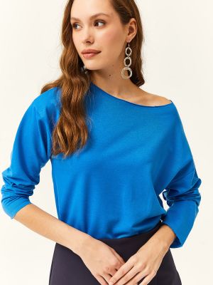 Bluza z nadrukiem Olalook niebieska