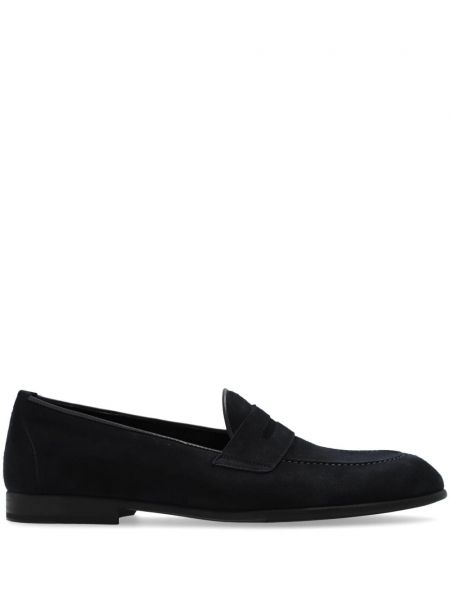 Nubuk loafers Brioni blå