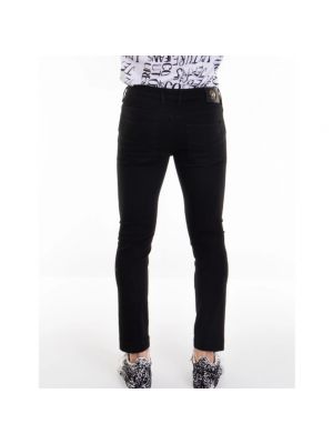 Vaqueros skinny de algodón Versace Jeans Couture negro