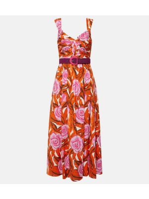 Памучна миди рокля Diane Von Furstenberg