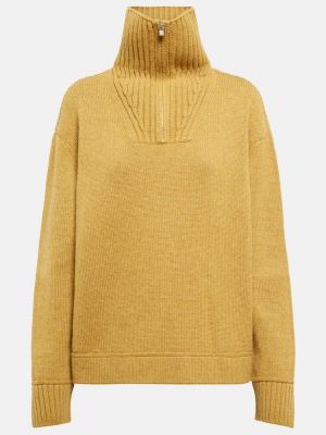 Кашмирен пуловер Loro Piana жълто
