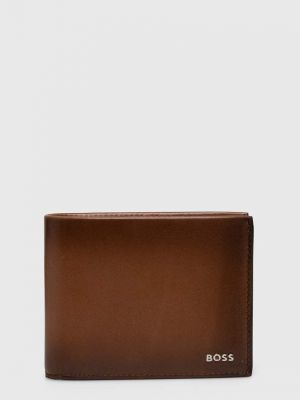 Шкіряний гаманець Boss коричневий