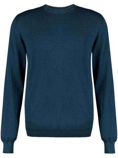 Sweatshirt aus baumwoll mit rundem ausschnitt Boglioli blau