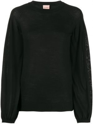 Приталенный свитер Nude, черный