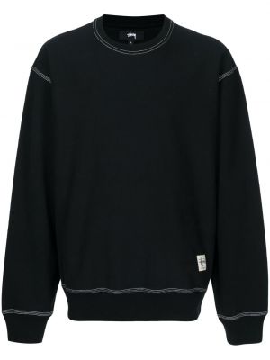 Bomull sweatshirt Stüssy svart