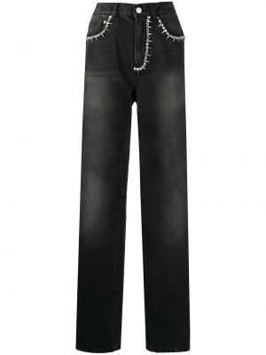 Straight leg-jeans Area svart