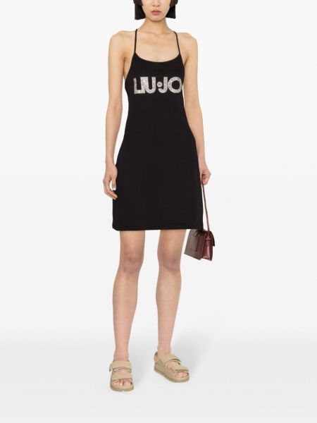 Jersey kleid mit print Liu Jo schwarz