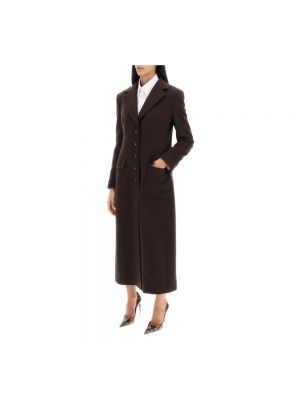 Abrigo de lana de cachemir con estampado de cachemira Dolce & Gabbana marrón