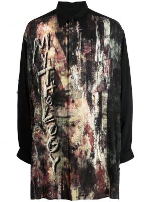 Chemise avec manches longues Yohji Yamamoto noir