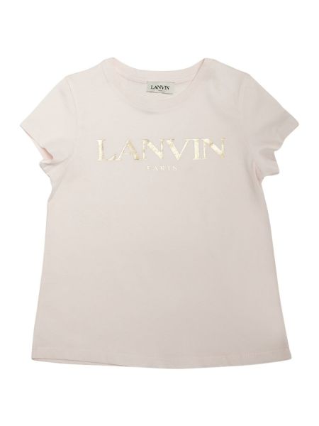 Jersey printti puuvilla t-paita tytöille Lanvin pinkki