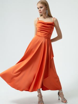 Оранжевое вечернее платье Lafaba