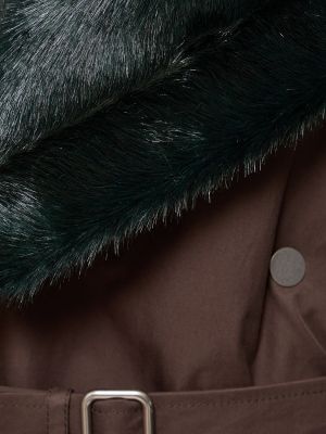 Pamut kabát Burberry zöld