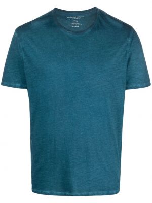 T-shirt con scollo tondo Majestic Filatures blu