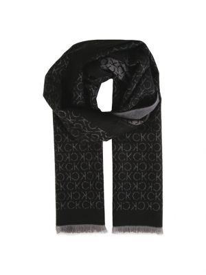 Плетений шарф Calvin Klein чорний