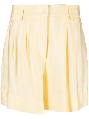 Pantaloni scurți plisate Pt Torino galben
