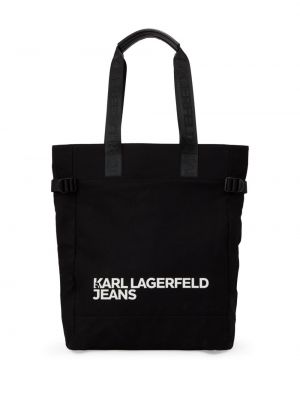 Shopper torbica s printom Karl Lagerfeld Jeans