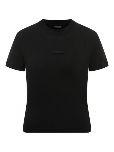Хлопковая футболка Jacquemus черная