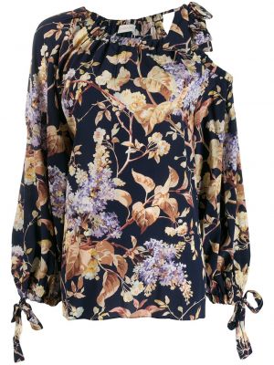 Blusa de flores Zimmermann azul