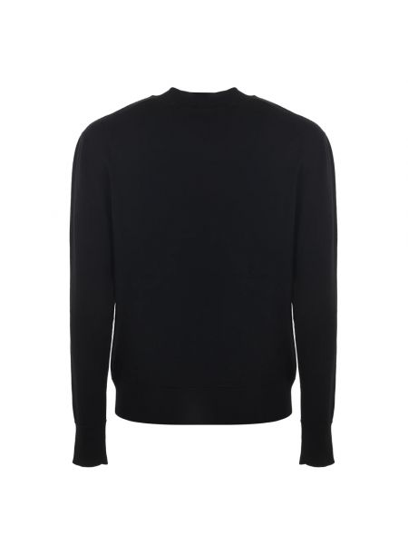 Jersey de lana de tela jersey elegante Versace Jeans Couture negro