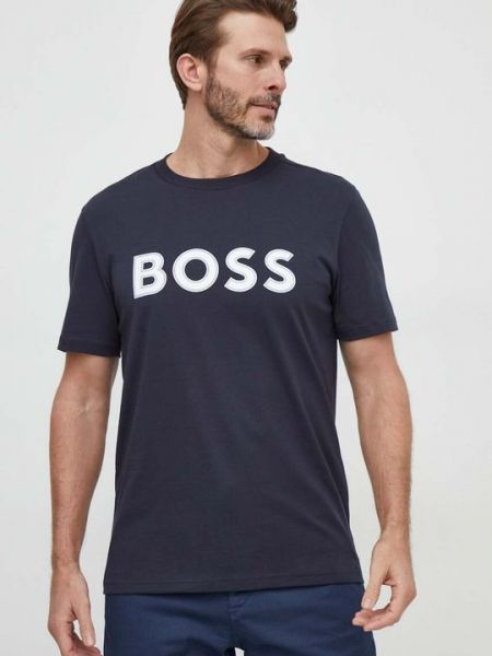 Хлопковая футболка Boss Green