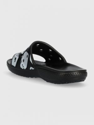 Pantofle s potiskem Crocs černé