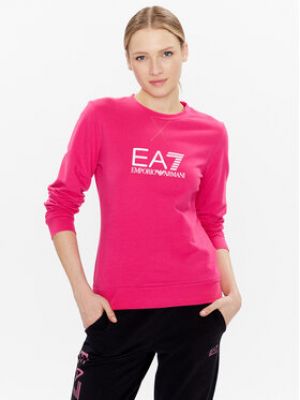 Bluza dresowa Ea7 Emporio Armani różowa