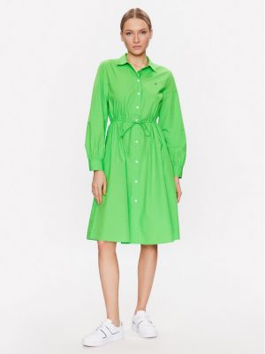 Marškininė suknelė Tommy Hilfiger žalia