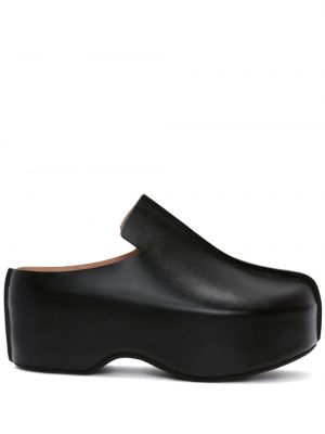Pantofi loafer din piele cu platformă Jw Anderson negru