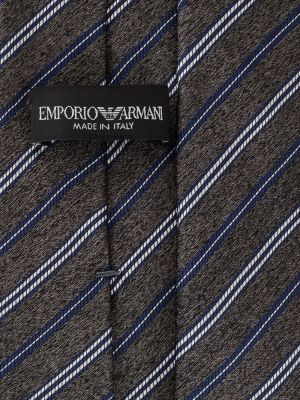 Pruhovaná hedvábná kravata Emporio Armani