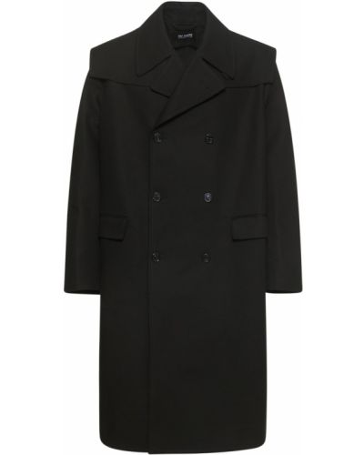 Bavlněný kabát Raf Simons černý